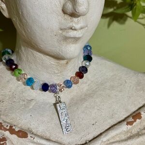 Rockstar in Rome necklace with LOVE pendant